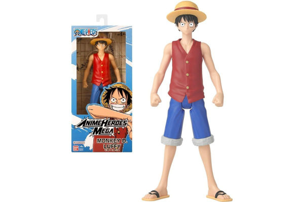 Figure One Piece Luffy 30 cm modello Anime Heroes Mega