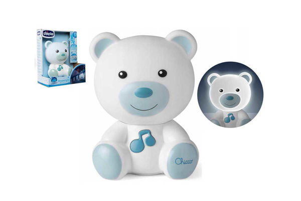 Luce Notte Orsetto Azzurro Chicco con luce soffusa per bambini