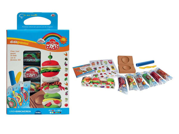 Kit Didò Giocacrea Le Mie Ricette Panini con pasta modellabile e stampi