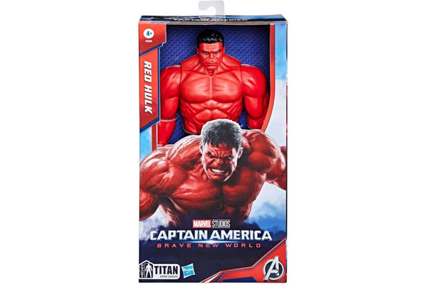 Action figure Hulk Rosso Titan Hero Series nella confezione