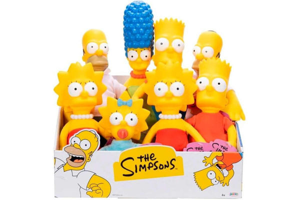 Peluche The Simpson assortiti con 6 personaggi della serie animata
