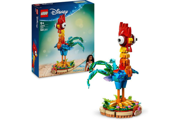 Set LEGO Disney Heihei Vaiana 2 43272 – Modello costruibile con base espositiva