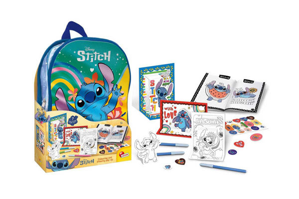 Zainetto Stitch da disegnare e colorare per bambini