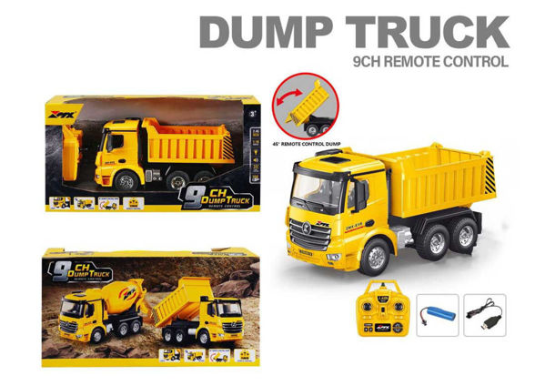 Camion da Cantiere R/C con cassone ribaltabile e pack accessori inclusi