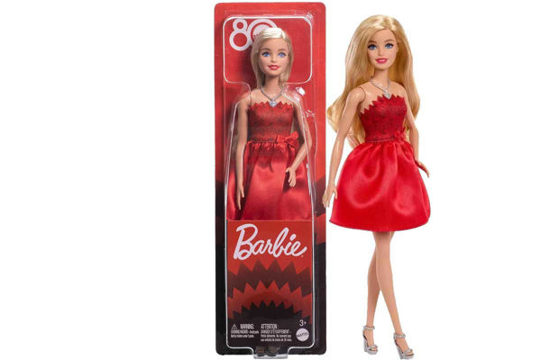 Barbie Festeggia 80th Anniversario con abito rosso edizione speciale