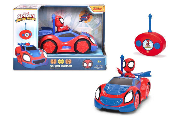 Veicolo radiocomandato Spidey con telecomando rosso