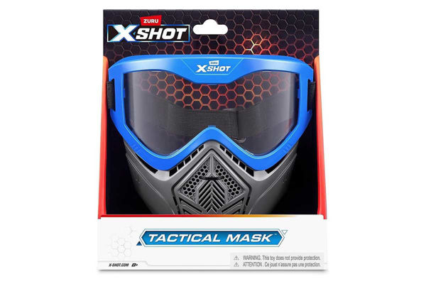 Maschera protettiva X-Shot Pro colore blu e grigio