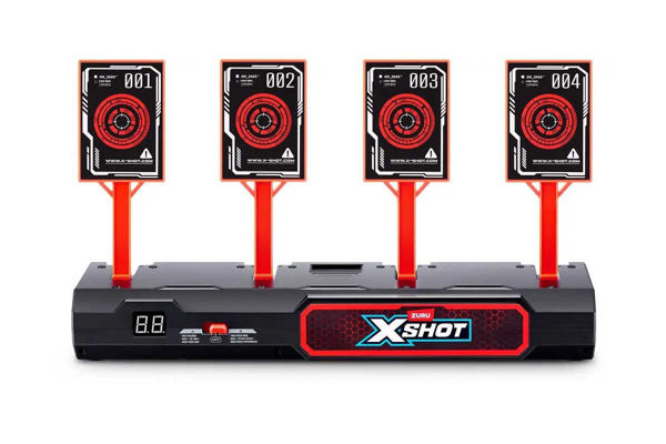 Bersaglio interattivo X-Shot Pro con base elettronica e 4 target