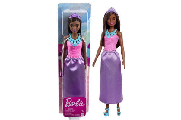 Barbie Principessa DreamTopia con abito rosa e lilla e tiara azzurra