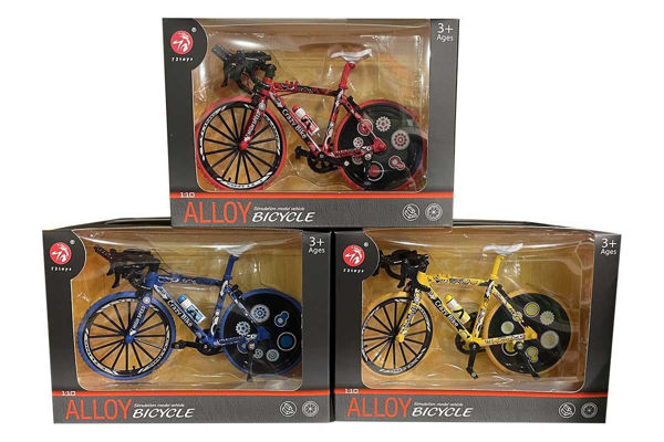 Modellini Bici Stradale Metal scala 1:10 in vendita singola, colori assortiti