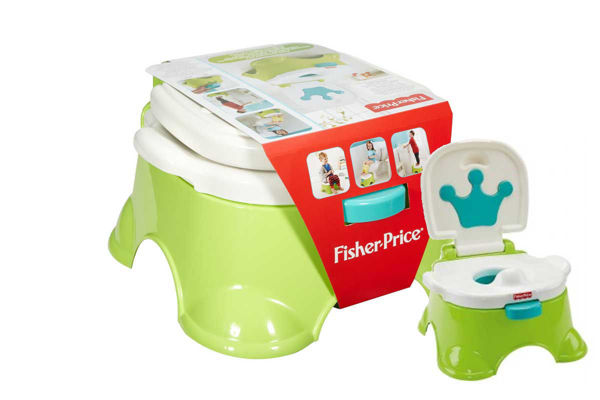 Fisher-Price Vasino del Re con suoni per bambini verde e bianco
