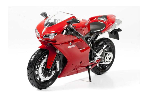 Modellino Moto Ducati 1198 scala 1:12 rosso