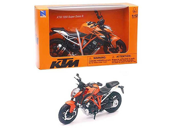 Modellino Moto KTM 1290 Super Duke R scala 1:12 arancione