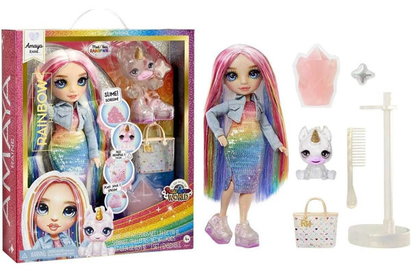 Bambola Rainbow High Classic Fashion Doll con accessori e unicorno