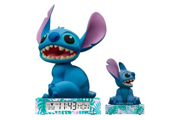 Lampada e sveglia 3D Stitch con display digitale
