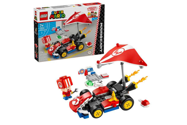 LEGO Super Mario 72032 Kart Standard Mario Kart con Toad meccanico e Superplani