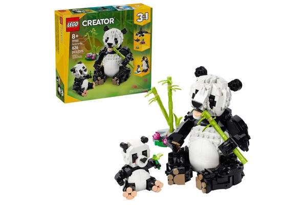 LEGO Creator 31165 famiglia di panda con cucciolo e bambù