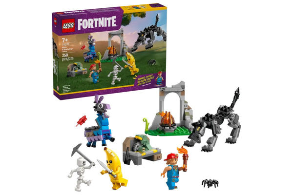 Playset LEGO Fortnite 77075 Campo di Bananita e Starter con minifigure e creature
