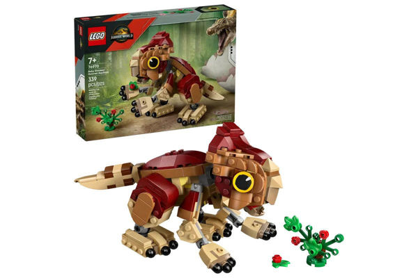 lego 76970, dinosauro aquilops lego, dolores jurassic world lego, cucciolo dinosauro lego, lego jurassic world la rinascita, dinosauro snodabile lego, set dinosauri bambini