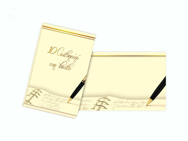 Set 10 cartoncini con busta