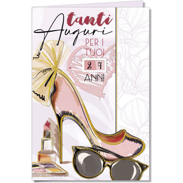 Biglietto femminile con rotella per selezionare gli anni