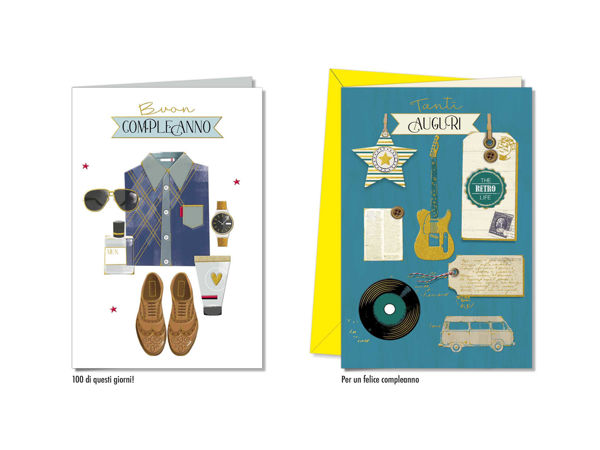 Biglietti maschili con grafica moderna ed elegante