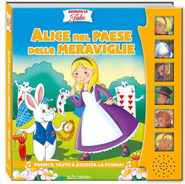 Copertina del libro sonoro “Ascolta le Fiabe 10 – Alice nel Paese”
