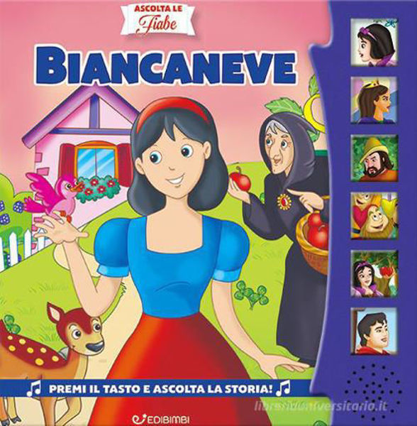 Copertina del libro sonoro “Ascolta le Fiabe 10 – Biancaneve”