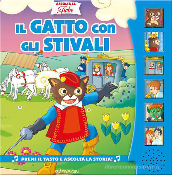 Copertina del libro sonoro “Ascolta le Fiabe 10 – Il Gatto con gli Stivali”