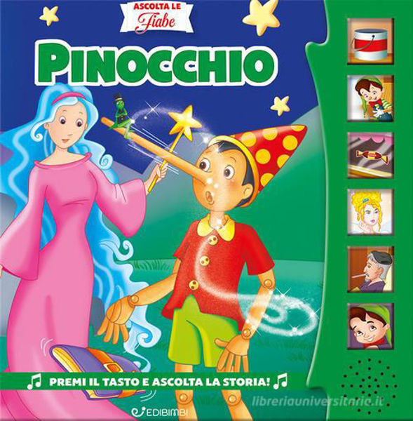 Copertina del libro sonoro “Ascolta le Fiabe 10 – Pinocchio”