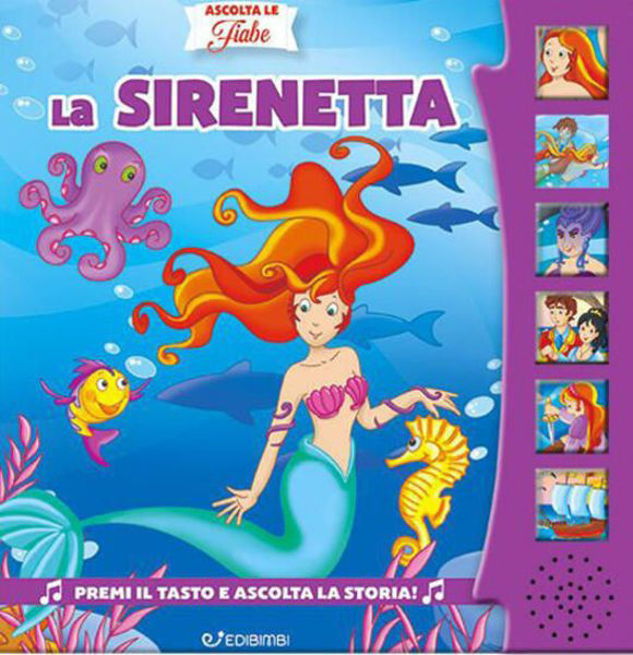 Copertina del libro sonoro “Ascolta le Fiabe 10 – La Sirenetta”