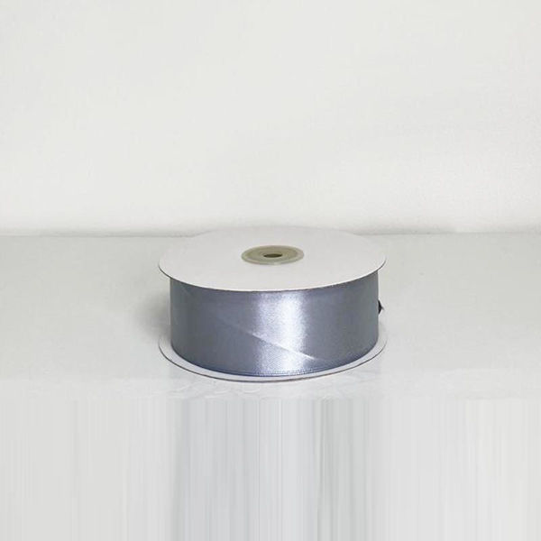 Rotolo Nastro Doppio Raso Argento in varie misure da 3 a 40 mm