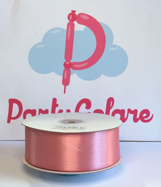 Rotolo Nastro Doppio Raso Rosa Antico varie misure 50 metri