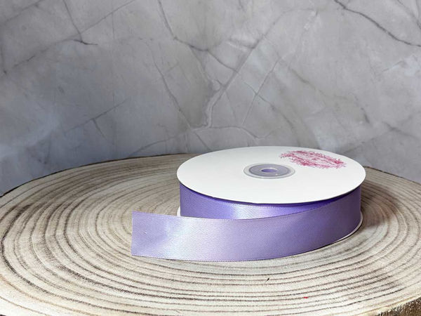 Rotolo Nastro Doppio Raso Glicine in varie misure da 50 metri