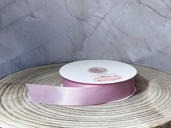 Rotolo nastro doppio raso rosa vari spessori 50 metri