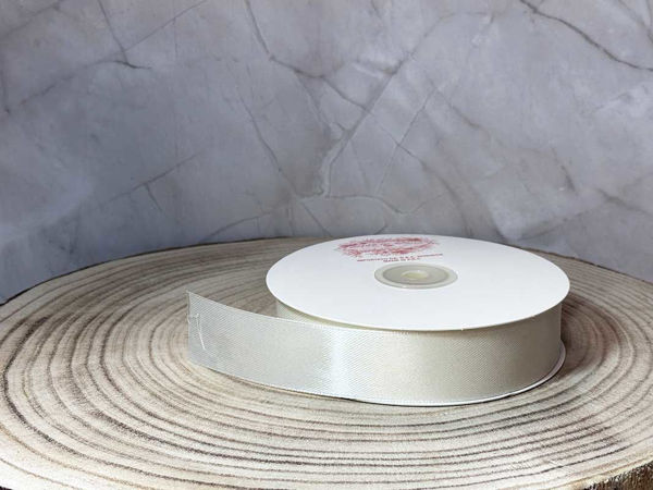 Rotolo Nastro Doppio Raso Naturale 50 metri