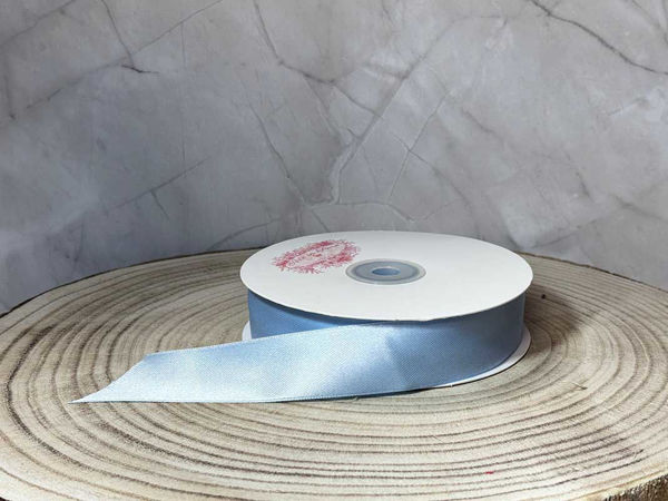 Rotolo nastro doppio raso celeste vari spessori 50 metri