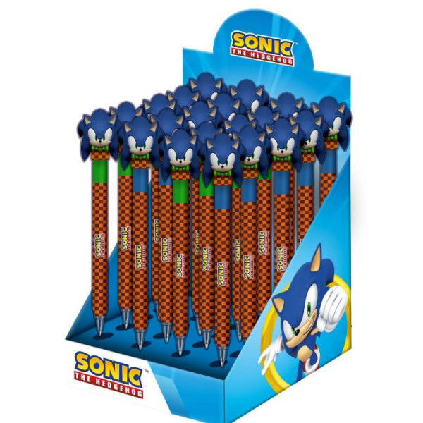 Penna gel cancellabile Sonic con decorazione del personaggio