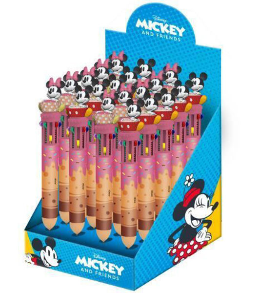 Penna multicolore Minnie e Topolino con 10 colori e decorazioni Disney