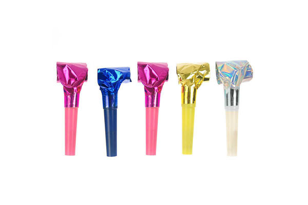 Linguette party metallizzate multicolor confezione 20 pezzi