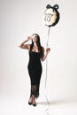 Palloncino mylar 45 cm Happy 40 con fiocco nero