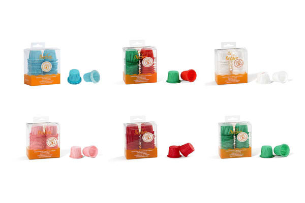 Pirottini Bon Bon increspati 30×35 mm vari colori confezione 35 pezzi