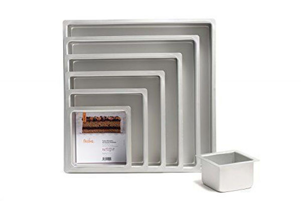 Teglia quadrata in alluminio anodizzato varie misure