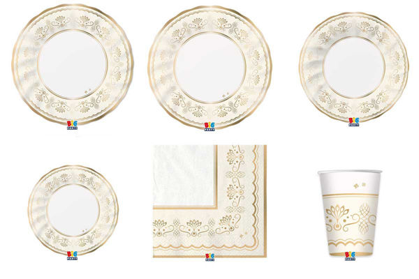 Coordinato tavola Royal Ivory Gold