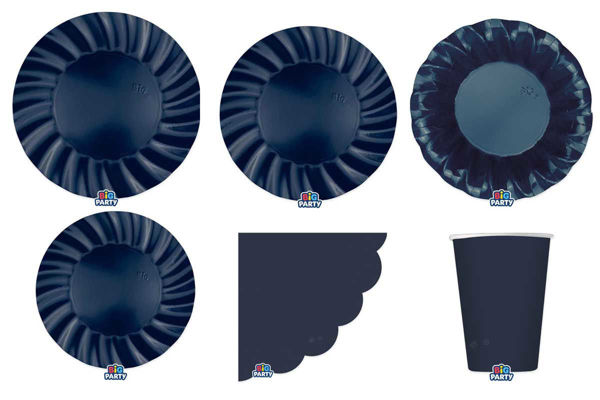 Coordinato tavola Wavy Blue Navy