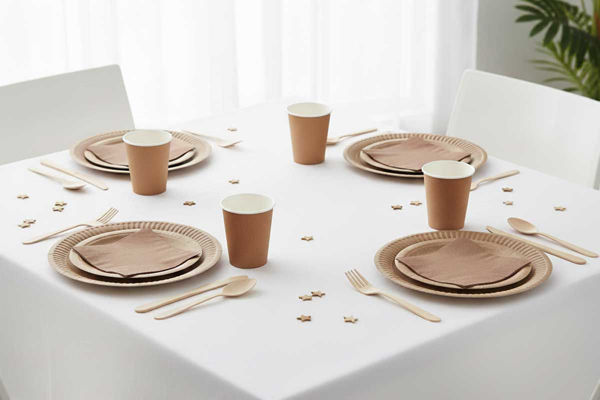 Coordinato tavola Ecolor Kraft in carta