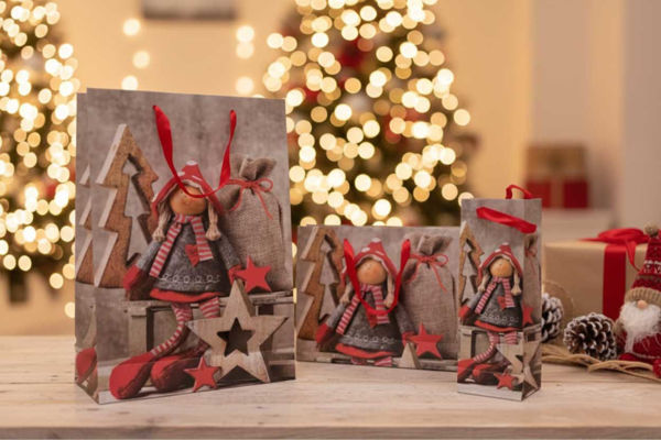 Buste con Decoro Natalizio