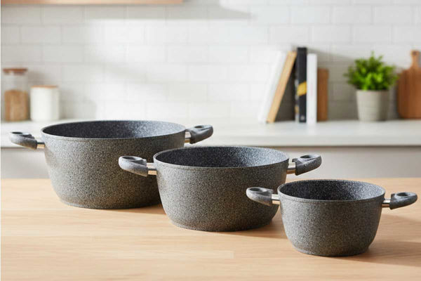 Casseruola Accademia Mugnano Cuore di Pietra a due manici varie misure