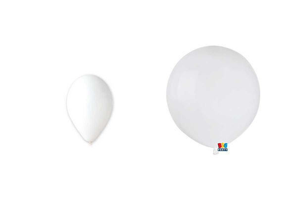 Palloncini bianchi in lattice decorativi per feste e allestimenti