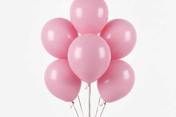 Palloncini in lattice rosa BigParty con palloncini Gemar in diverse misure